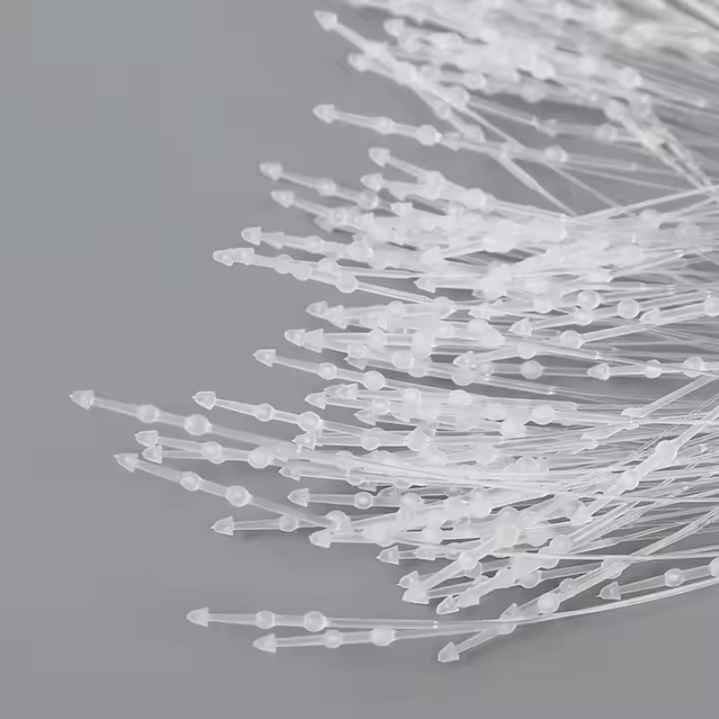 5" White Snap Lock 5000 Pcs Loop Pins Plastic Ties Fasteners NO TAG Gun Required