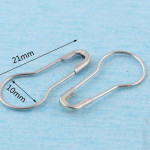 Mix Steel Metal Safety Pins Pear Shaped, Matka Pins (22 mm, Silver, Pack of 1000)