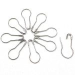 Mix Steel Metal Safety Pins Pear Shaped, Matka Pins (22 mm, Silver, Pack of 1000)