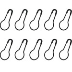 Mix Steel Metal Safety Pins Pear Shaped, Matka Pins (22 mm, BLACK, Pack of 1000)  (Black)