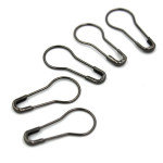 Mix Steel Metal Safety Pins Pear Shaped, Matka Pins (22 mm, BLACK, Pack of 1000)  (Black)