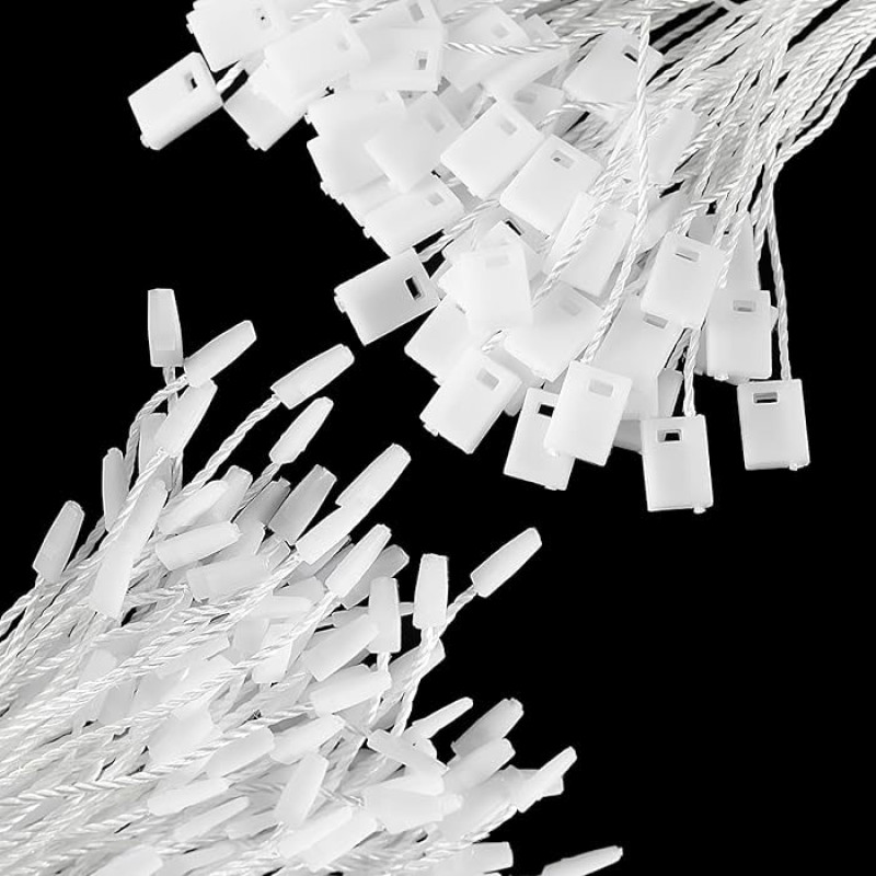 7-Inch Flat White Nylon Hang Tags (1000 Pcs)