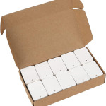 1 Part Plain Garment Price Paper Tag 1000pcs Paper Label (White)