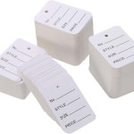 1 Part Printed Garment Price Paper Tag 1000pcs Paper Label (White)