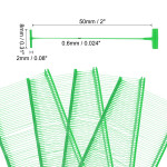 50mm Green Tagging Barb for Standard Tag Gun, Plastic Pins (Set Of 5000,)